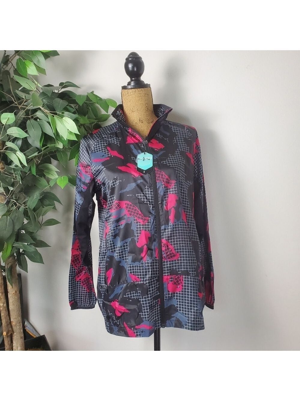 NEW Lularoe RISE Colorful Patterned Jacket Mesh Back Womens Size Small*